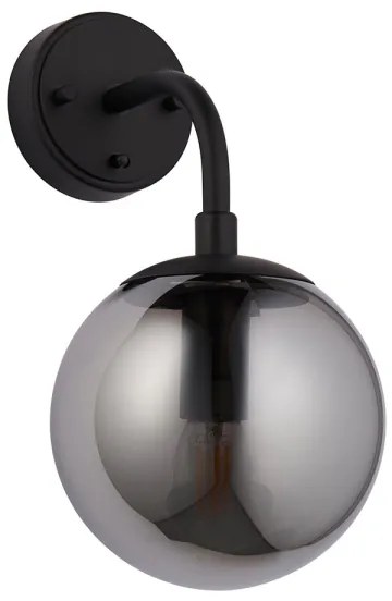 Endon 106664 - Fali lámpa ONTARIO 1xE14/7W/230V fekete/füstös