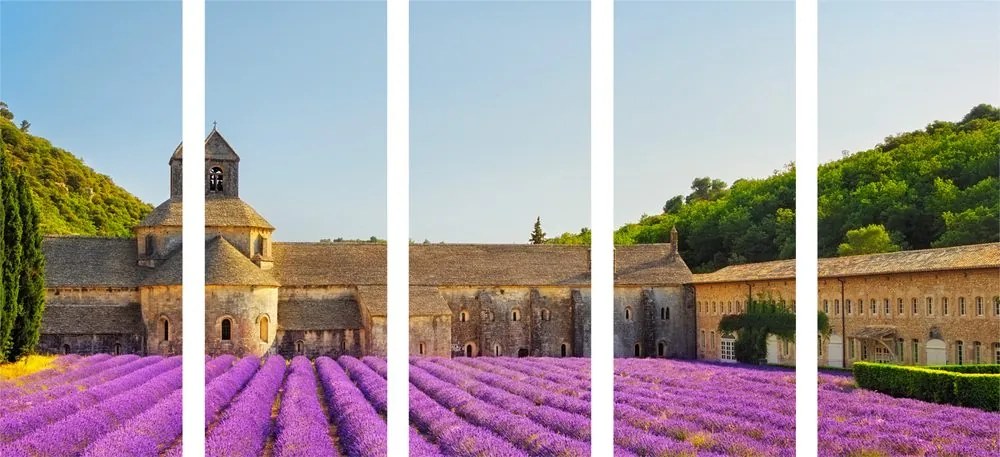 5-részes kép Provence levandulával