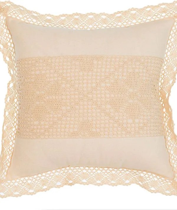 Pamut párnahuzat Krémszínű Elegáns minőség 40x40