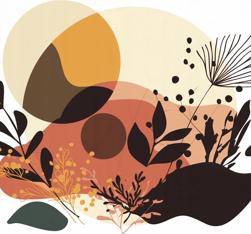 Poszter 40x40cm Naplemente a kertben