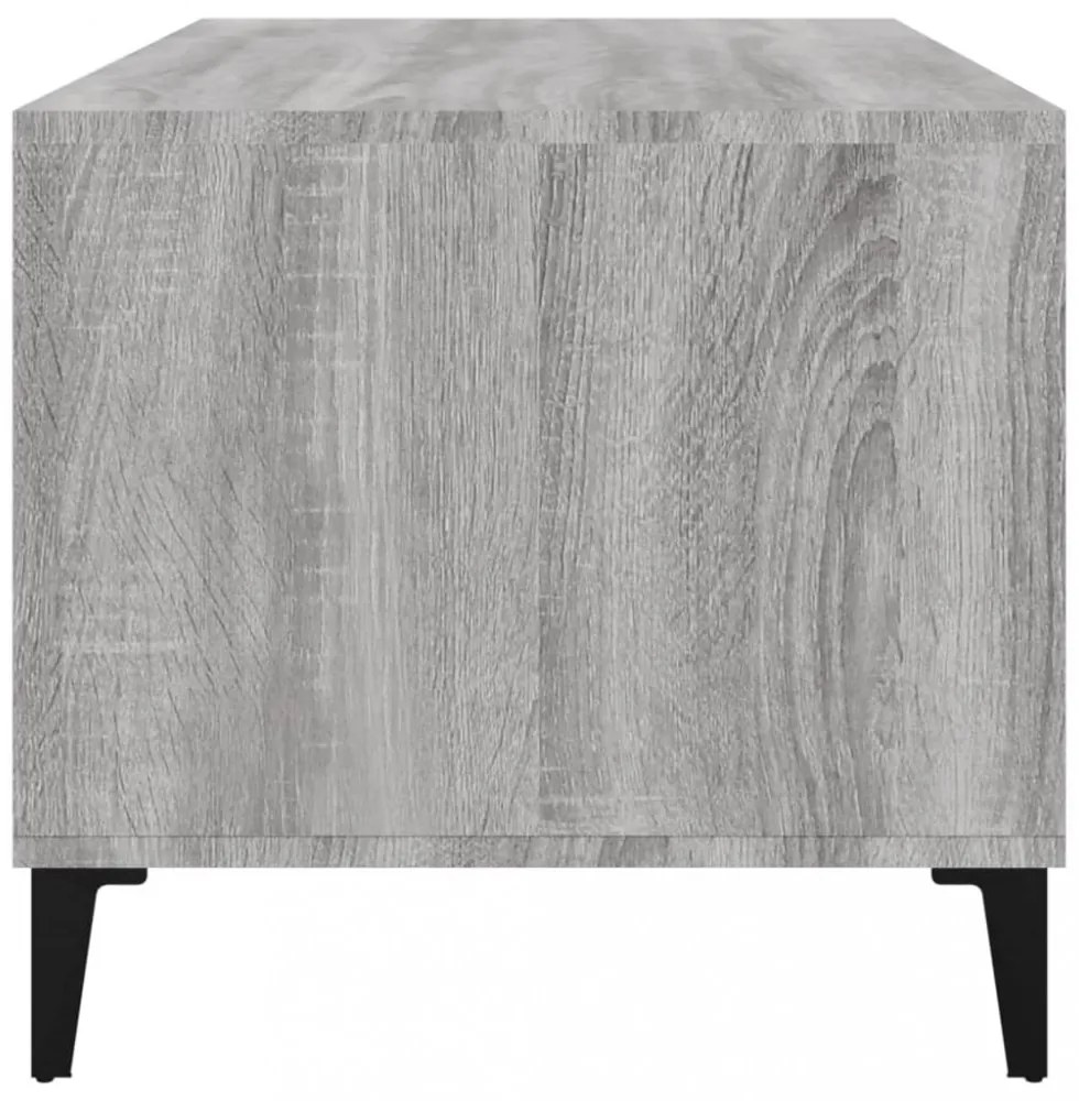 vidaXL szürke sonoma szerelt fa dohányzóasztal 90x49x45 cm