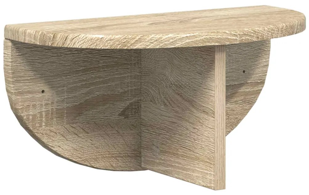 Falpolc 2 pcs Sonoma tölgy 38 x 19 x 19 cm Faanyag