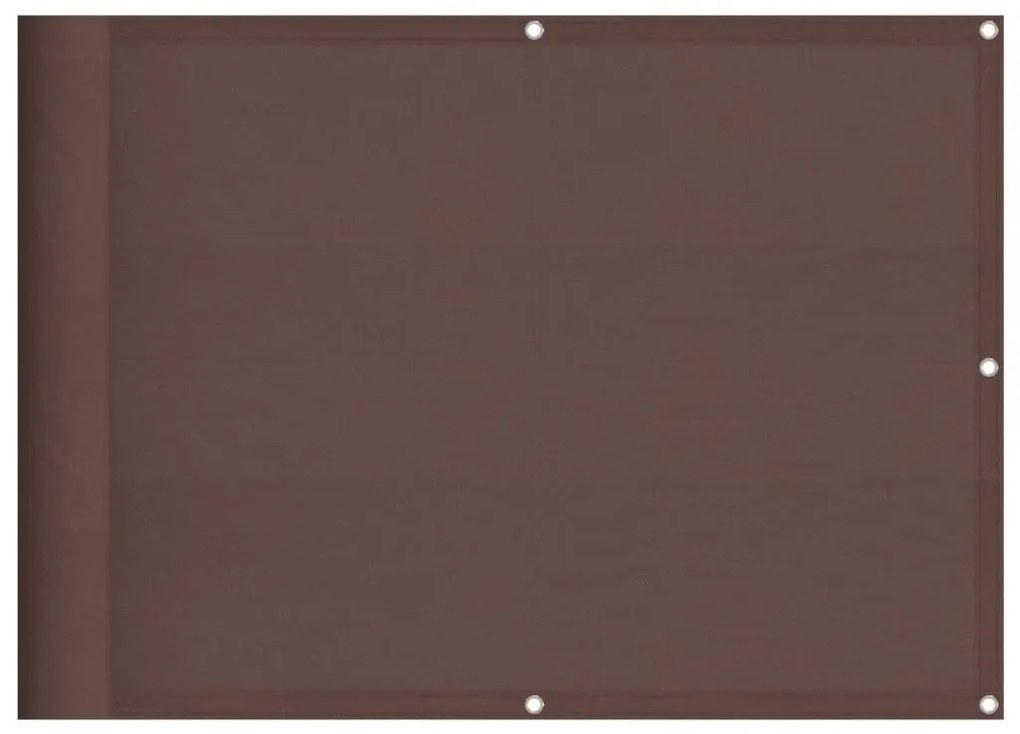barna 100% oxford poliészter erkélyparaván 75 x 1000 cm