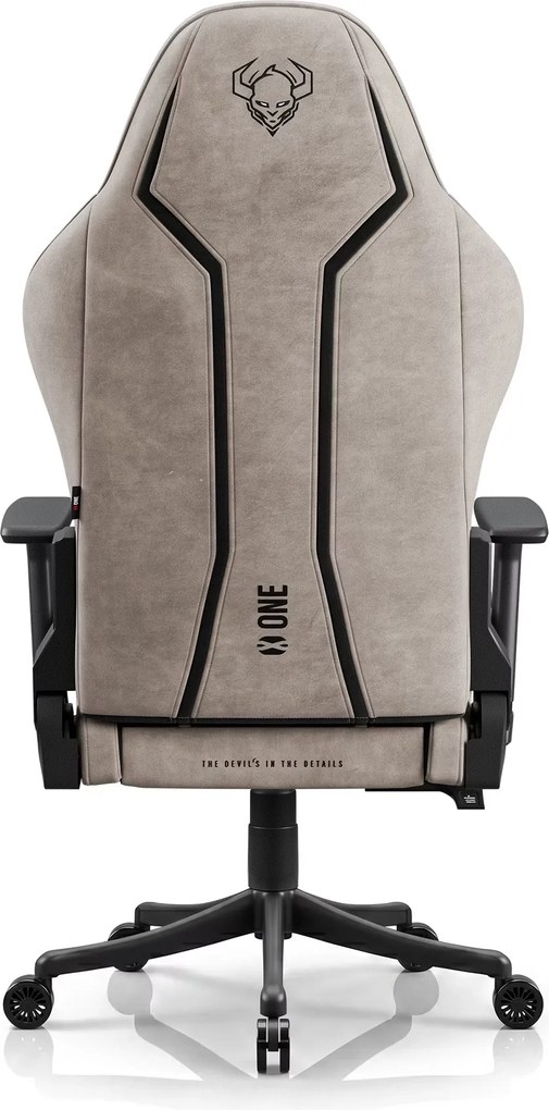 Gamer szék szövet Small Size, fekete-bézs: Diablo X-One 2.0 Camel Black