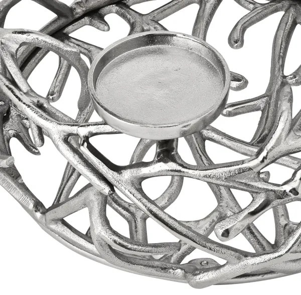 Eglo 422056 - Gyertyatartó OROQUIETA 13,5x35 cm ezüst