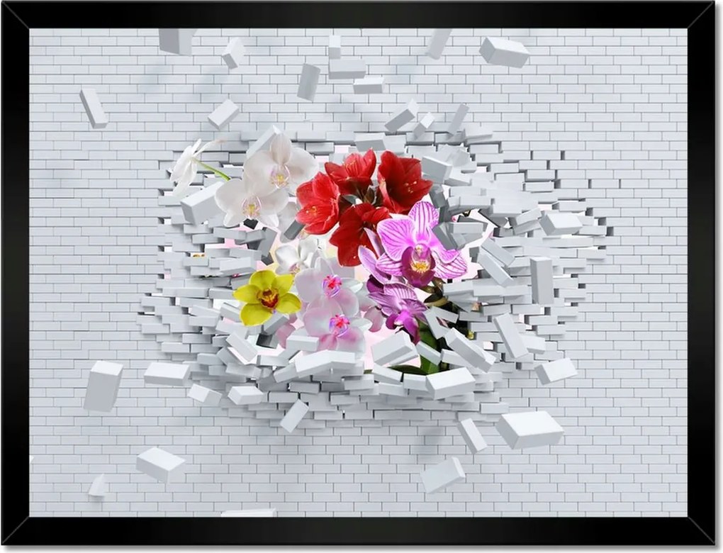 Poszterek keretben 40x30 Virágos falikép