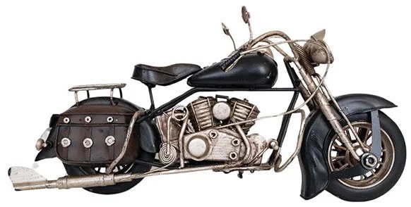 Motor modell - Vintage dekoráció - Fekete - 27 cm