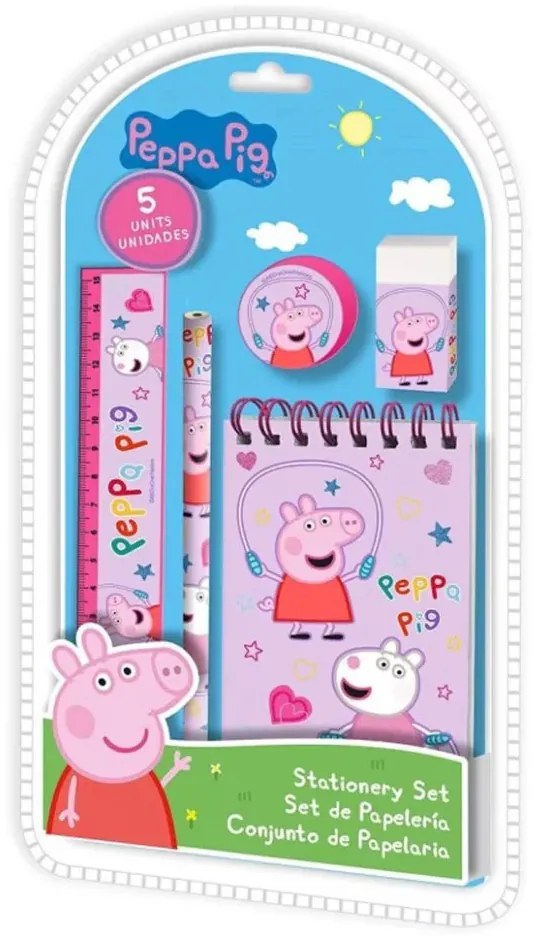 Peppa Pig, Peppa malac írószer szett (5 db-os)