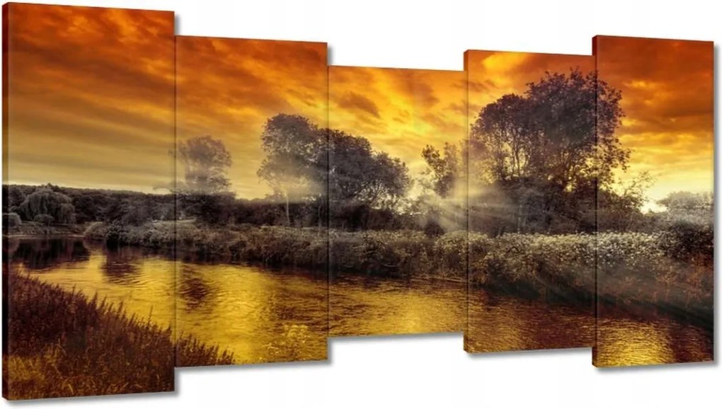 Festmények 150x80 Mézes tájkép