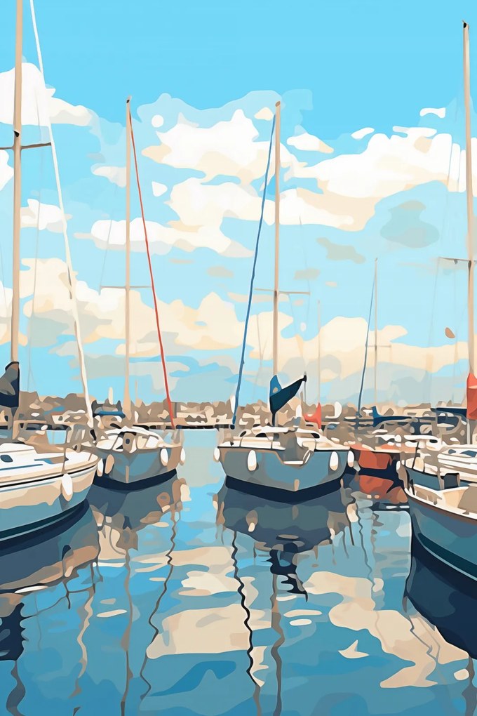 Poszter 61x91,5cm Kubista Marina