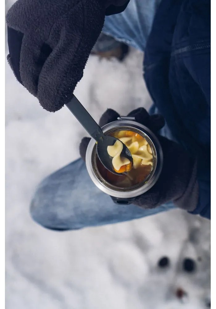 Fekete rozsdamentes acél ételtartó termosz 400 ml Legendary Classic Black – Stanley