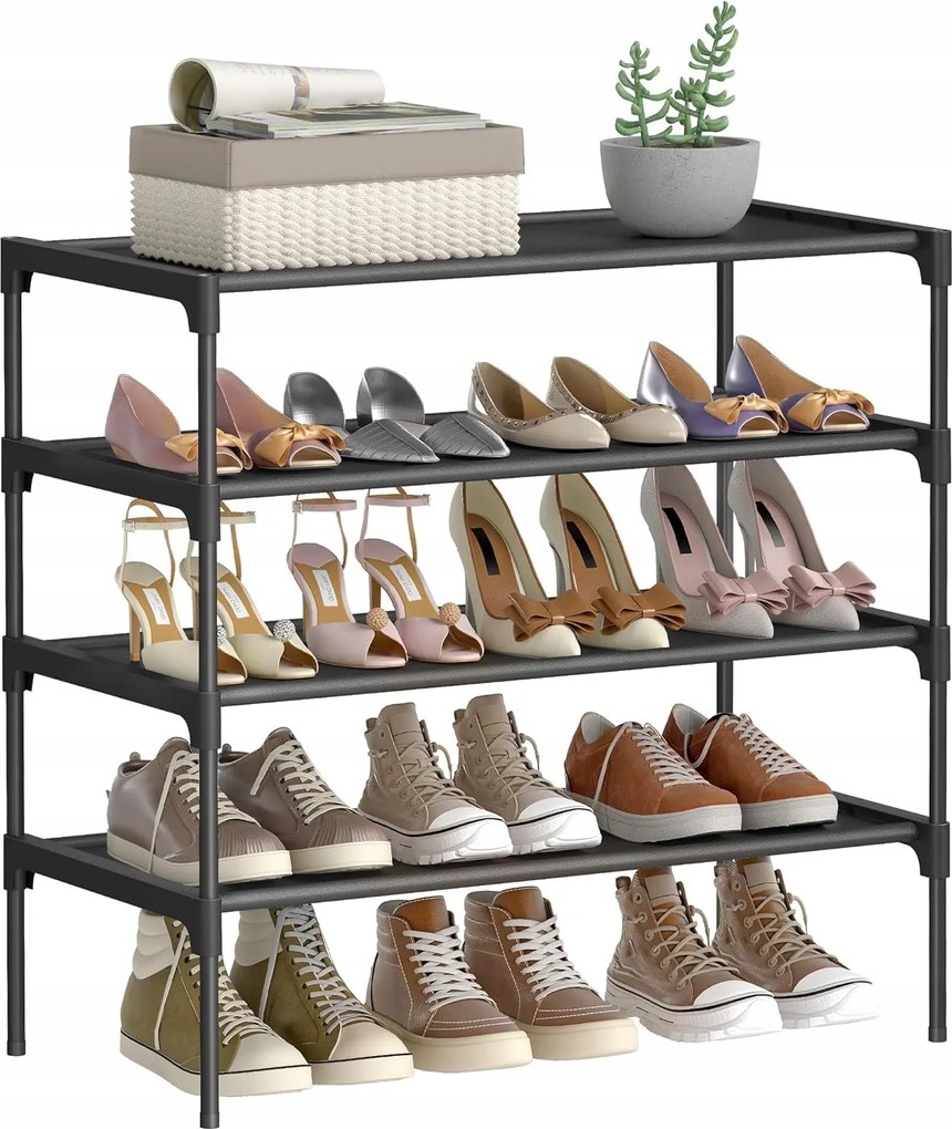 Cipősszekrény Songmics 62,3 x 70,5 x 29,7 cm fekete