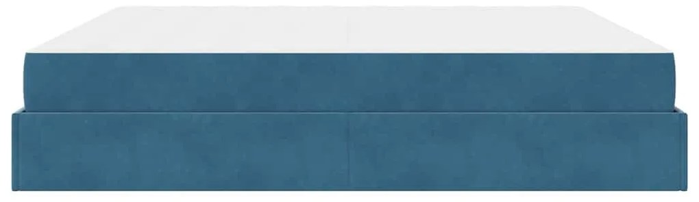 Ágykeret Kék 200 x 200 cm Bársony