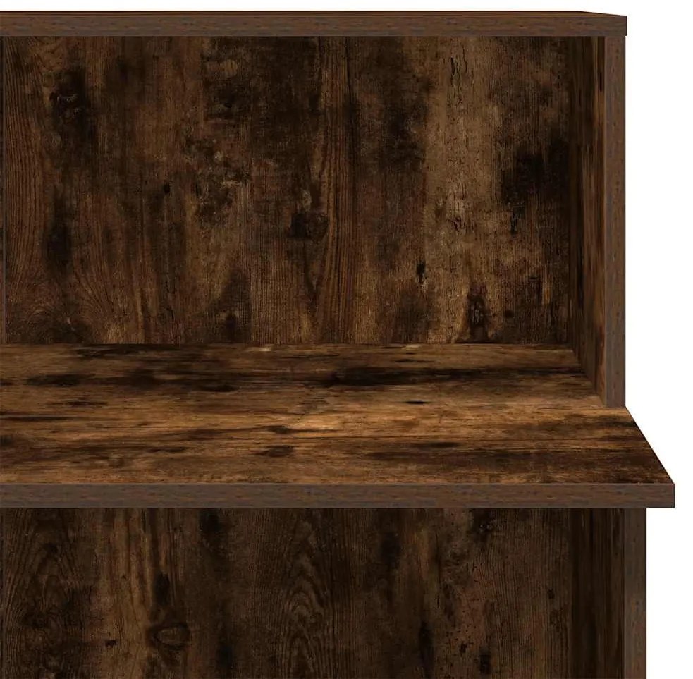 recepciós pult füstös tölgy 100x50x103,5 cm szerelt fa