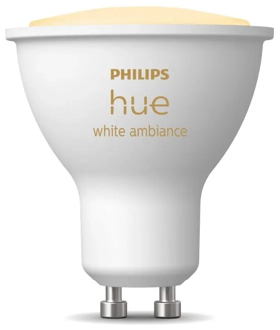 LED okos izzó GU10, 4 W White ambiance – Philips Hue