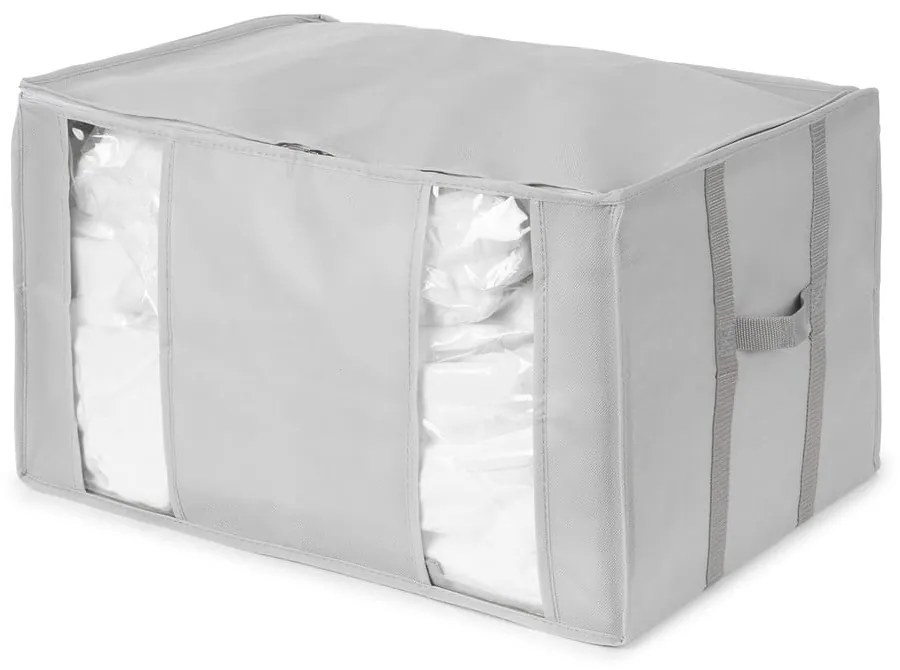 Vákuumos-megerősített textil ruhatároló doboz 56x42x33 cm Granit – Compactor