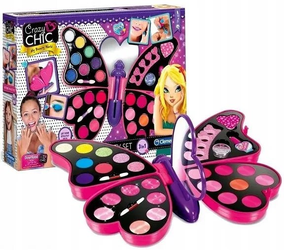 Crazy Chic Butterfly szépségápoló készlet Clementoni