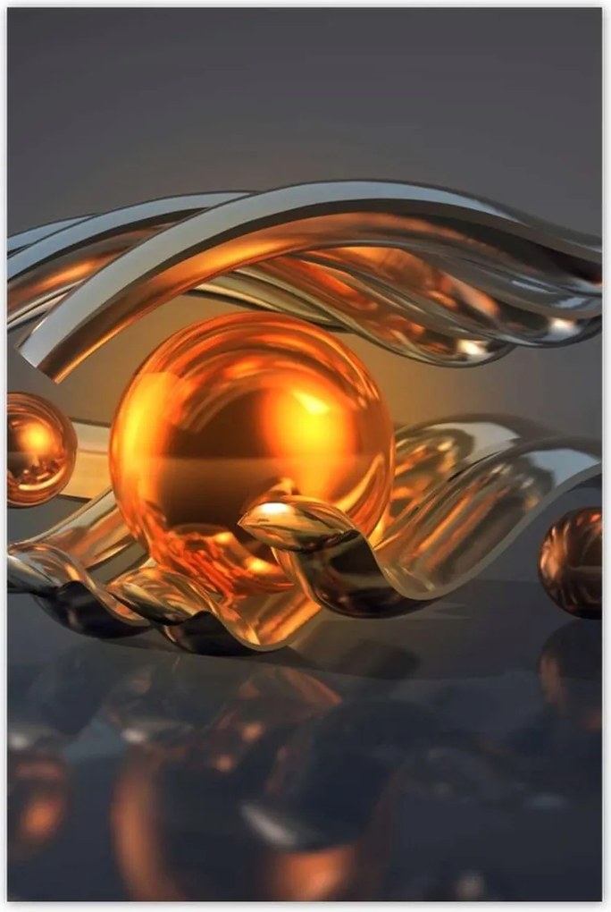 Poszterek 80x120 Absztrakt Golyók a kézben