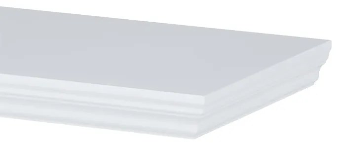Lebegő polc fehér 80 cm MDF P-025