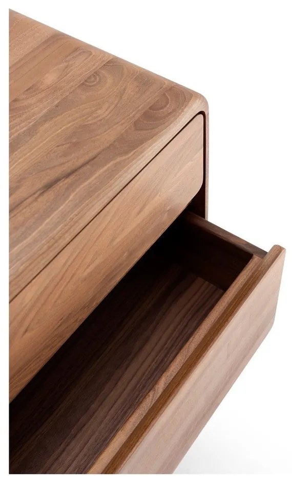 Barna diófa komód 90x90x45 cm Fawn – Gazzda