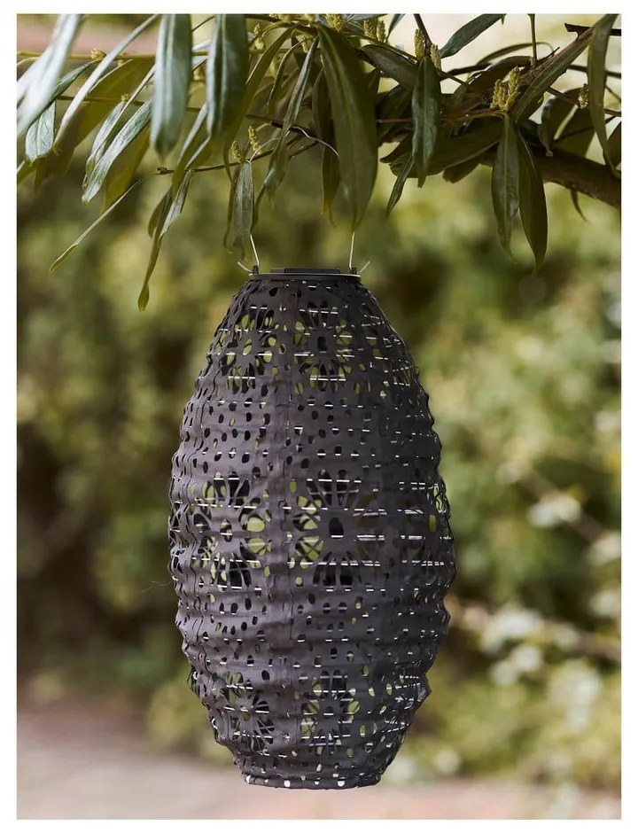 Sötétszürke napelemes kültéri LED lámpás (magasság 40 cm) Foxdale – House Nordic