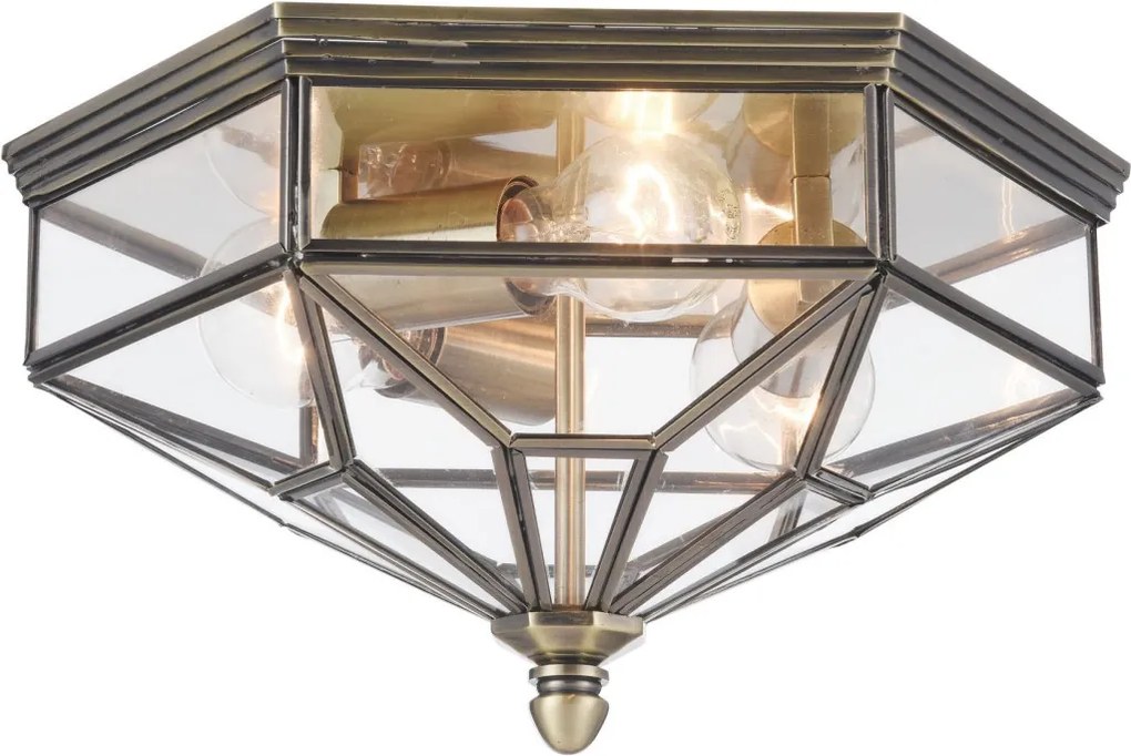 MAYTONI H356-CL-03-BZ ZEIL Klasszikus Mennyezeti Lámpa Sárgaréz E27 IP43