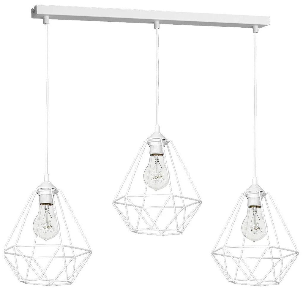 Milagro Függeszték BASKET 3xE27/60W/230V fehér DE7213