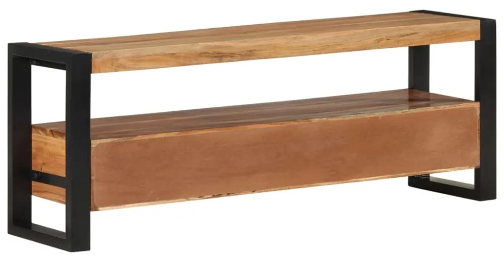 tömör akácfa TV-szekrény 120 x 30 x 45 cm