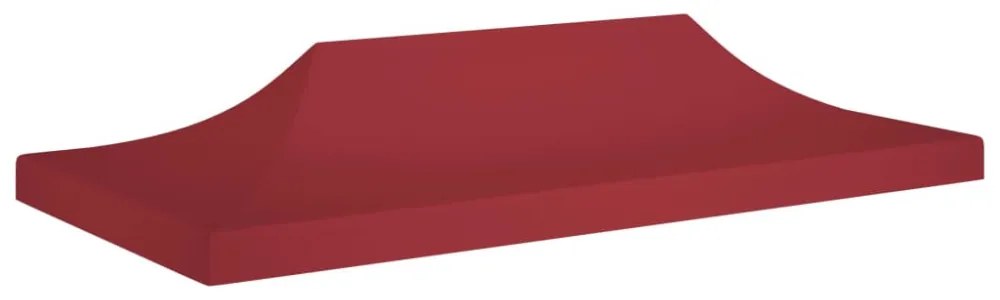 burgundi vörös tető partisátorhoz 6 x 3 m 270 g/m²