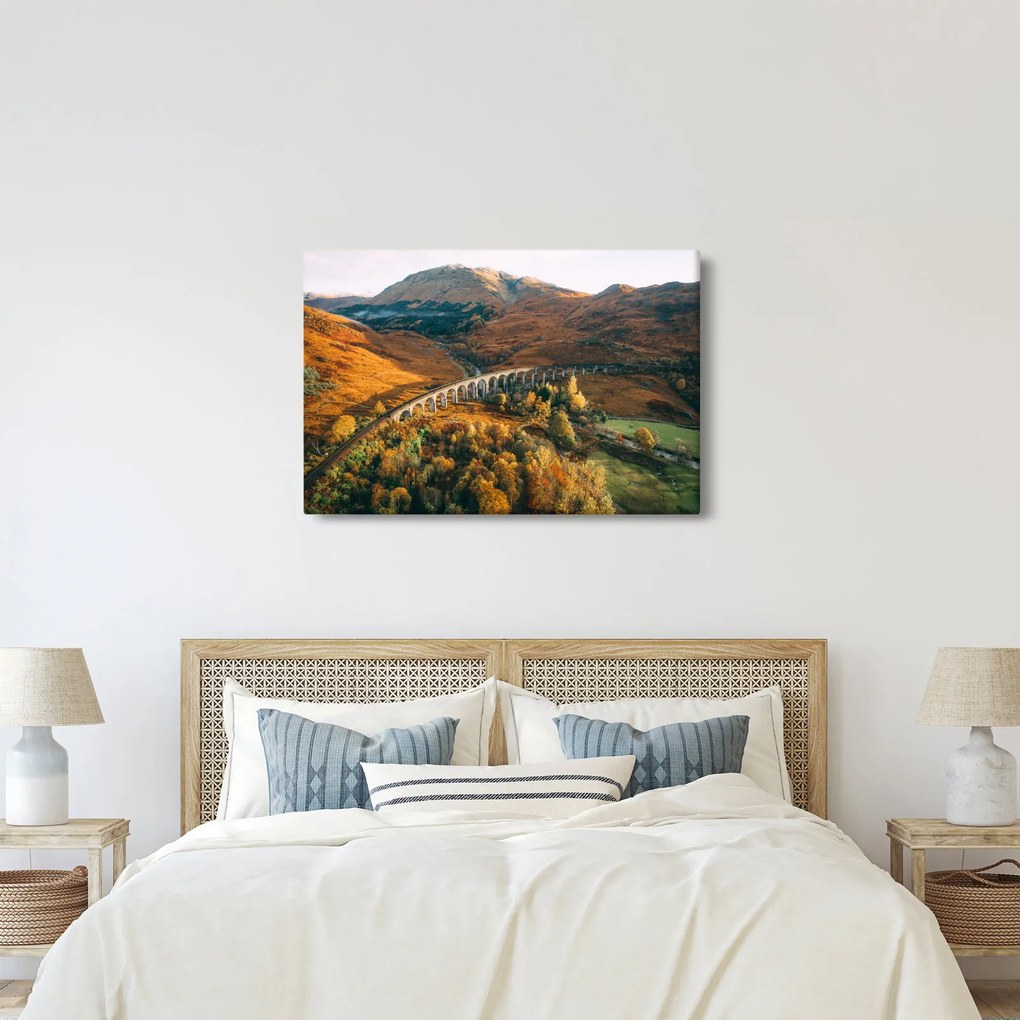 Híd képe a skót völgyben (90x60 cm)
