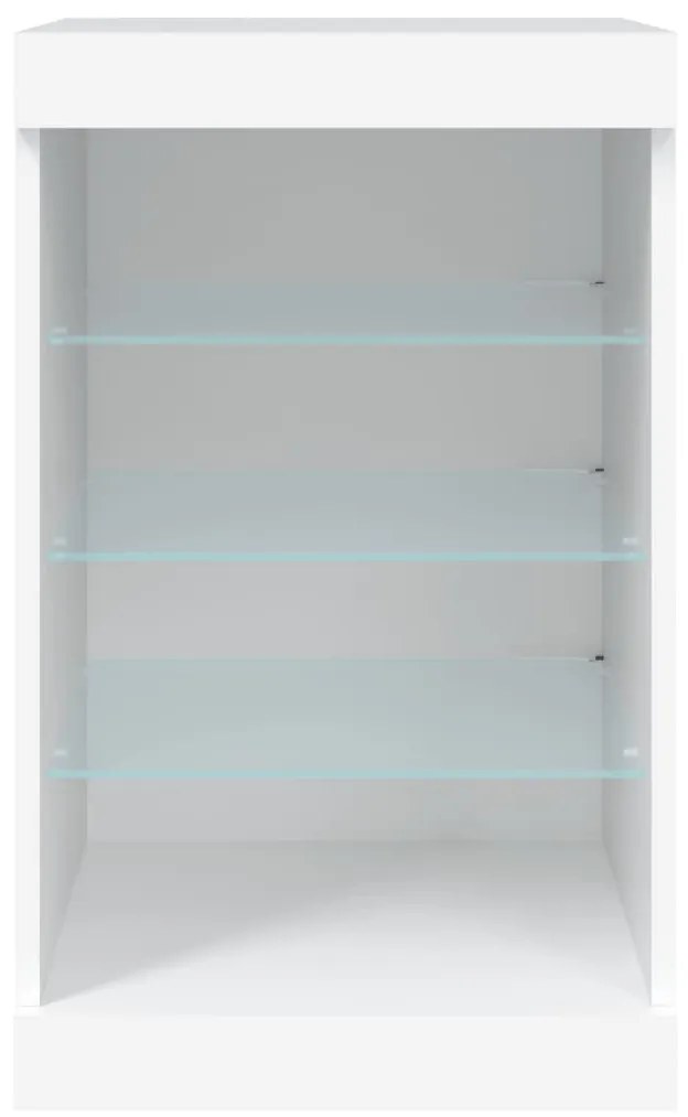 fehér tálalószekrény LED-világítással 41 x 37 x 67 cm