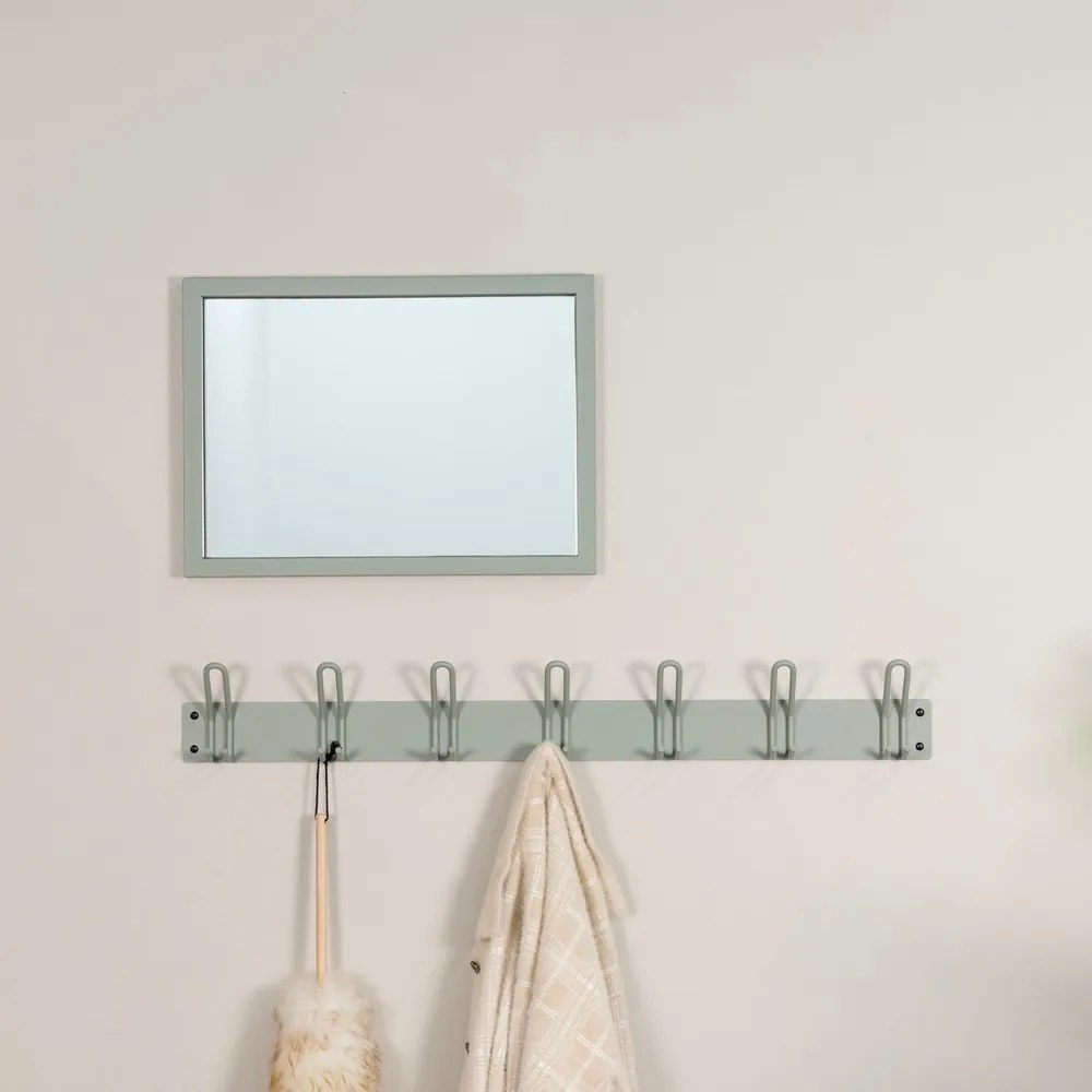 Szürkészöld fém fali fogas 100 cm Miles – Spinder Design