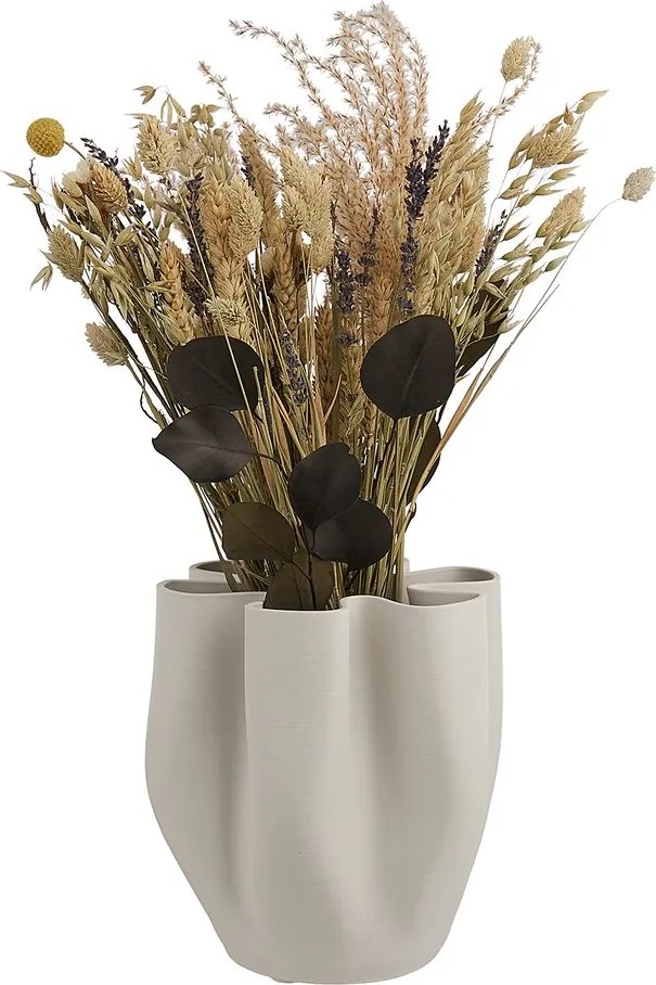 VISION 3D nyomtatott porcelán váza, fehér