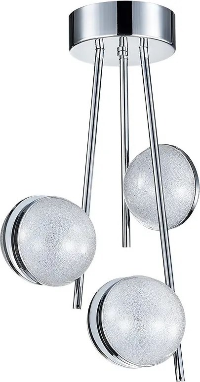PREZENT 62435 MALCOLM Glamour Mennyezeti Lámpa Króm LED IP20