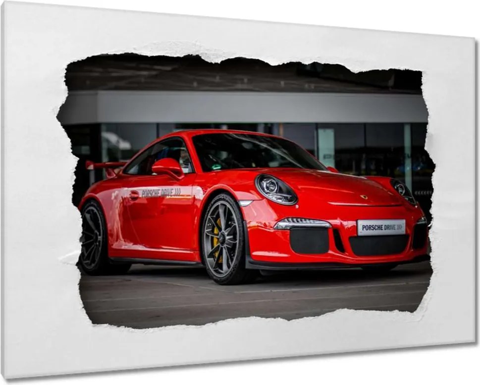 Vászonkép 120x80 Piros Porsche