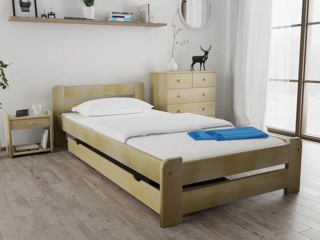 Laura ágy 90x200 cm, fenyőfa Ágyrács: Ágyrács nélkül, Matrac: Deluxe 10 cm matrac