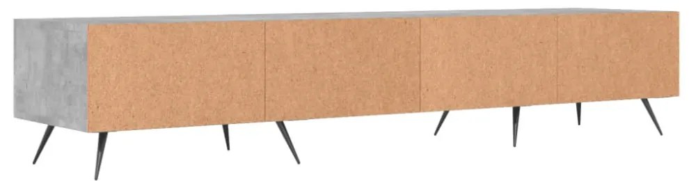 betonszürke szerelt fa TV-szekrény 150 x 36 x 50 cm