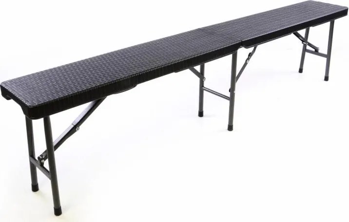 GARTHEN Kerti összecsukható bútor készlet  fekete