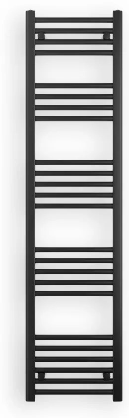 Fekete 400x1600mm törölközőszárítós fürdőszobai radiátor Welland Lux | Készletről | Gyors kiszállítással
