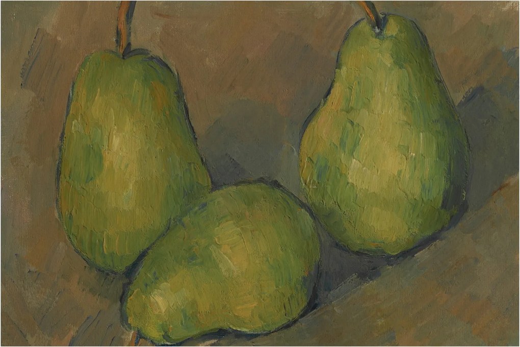 Kép - Paul Cézanne, Three Pears, reprodukciók (90x60 cm)