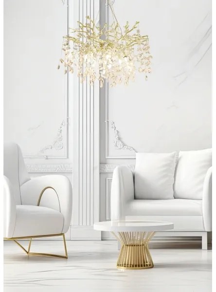 Zuma Line MD4115-1-EGN - Csillár zsinóron CINDY 10xG9/3,5W/230V arany