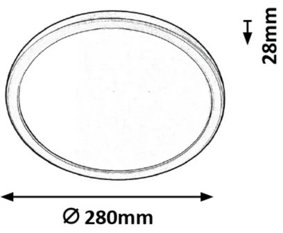 Rabalux 3358 - LED fürdőszobai mennyezeti lámpatest LAMBERT LED/15W/230V IP44
