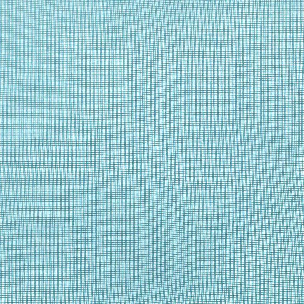 2 db türkizkék voile függönyök rúd zsebekkel