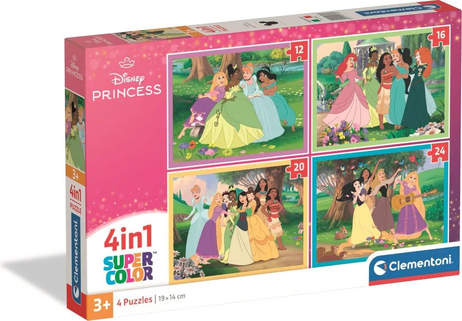 Disney Hercegnők Colloquy 4 az 1-ben puzzle Clementoni