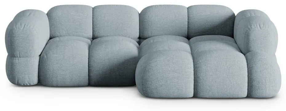 Világoskék sarokkanapé (jobb oldali-heverő résszel) Loretto – Cosmopolitan Design