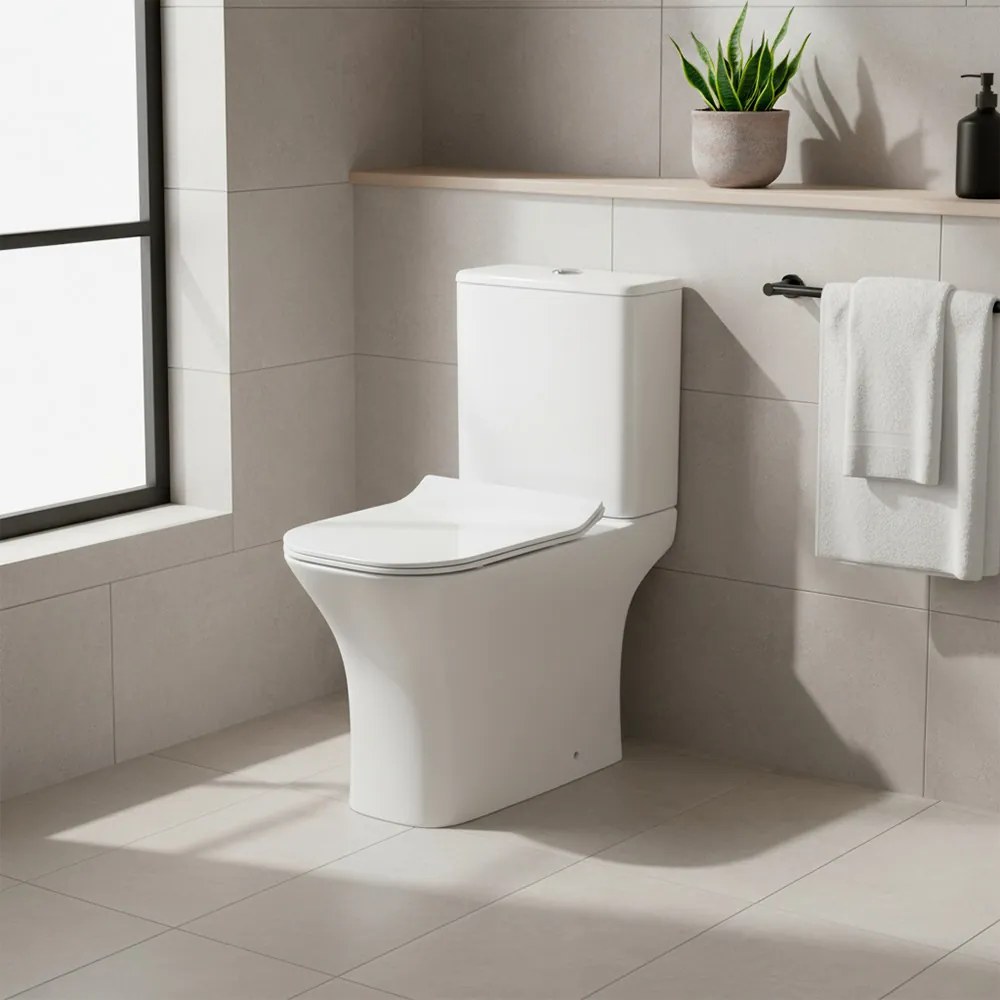 Nile monoblokkos kompakt WC hátsó kifolyással soft close ülőkével