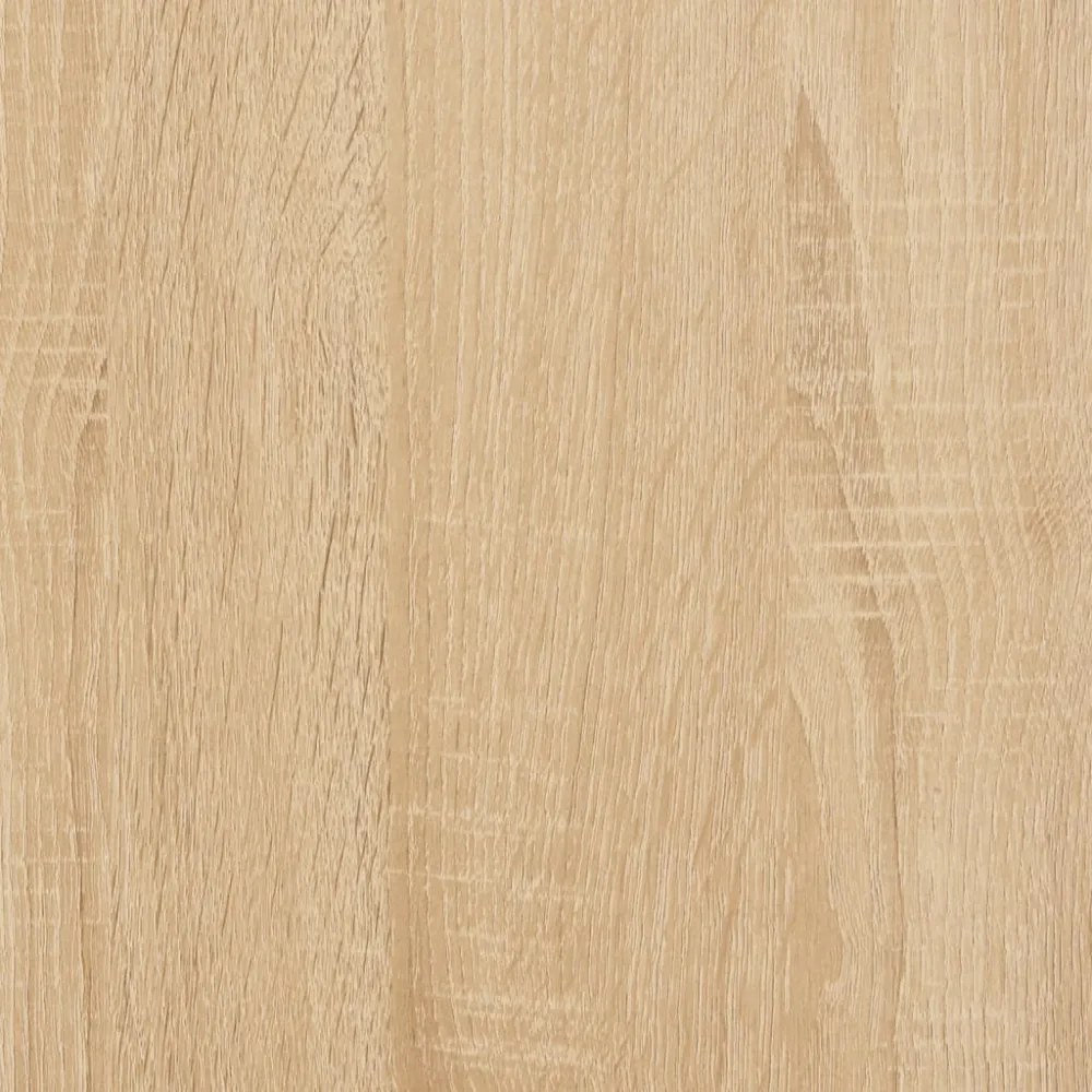 5 szintes sonoma tölgy szerelt fa könyvespolc 80 x 30 x 154 cm