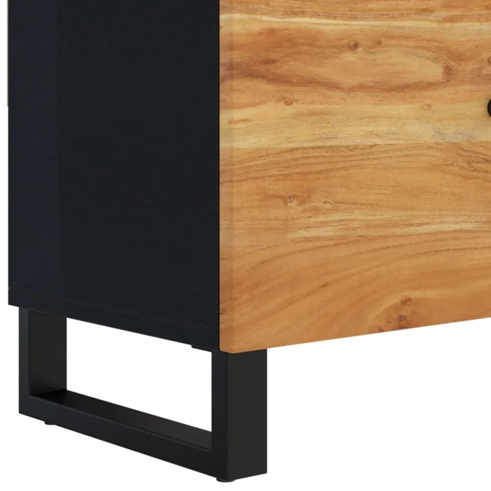 tömör akácfa TV-szekrény 105 x 33 x 46 cm