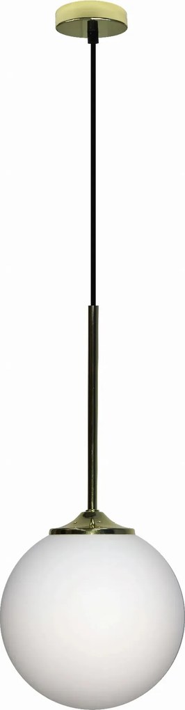 Candellux Függőlámpa Glasgow E27 40W Arany Fehér Fém/Üveg