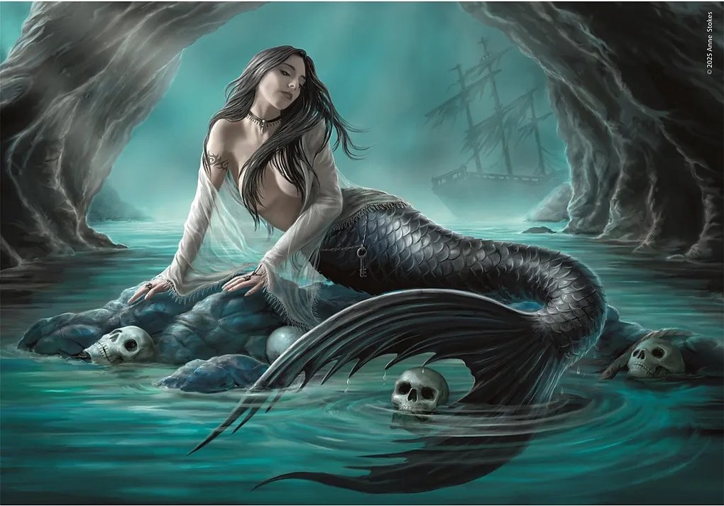 Anne Stokes Siren Lament 1000 db-os Compact puzzle Clementoni